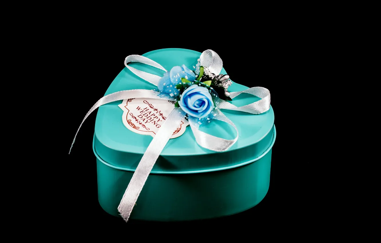 Photo wallpaper holiday, box, gift, tape, wedding