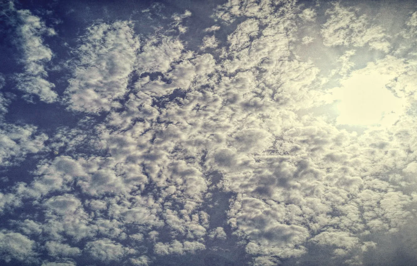 Photo wallpaper the sky, the sun, clouds, Anapa