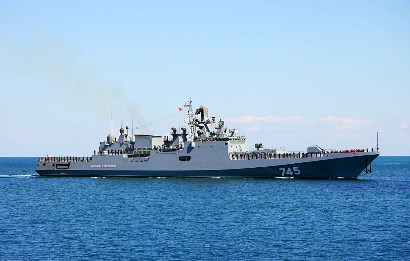 Photo wallpaper frigate, The black sea, Admiral Grigorovich