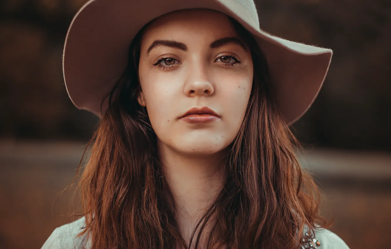 Photo wallpaper girl, hat, kassio. epia