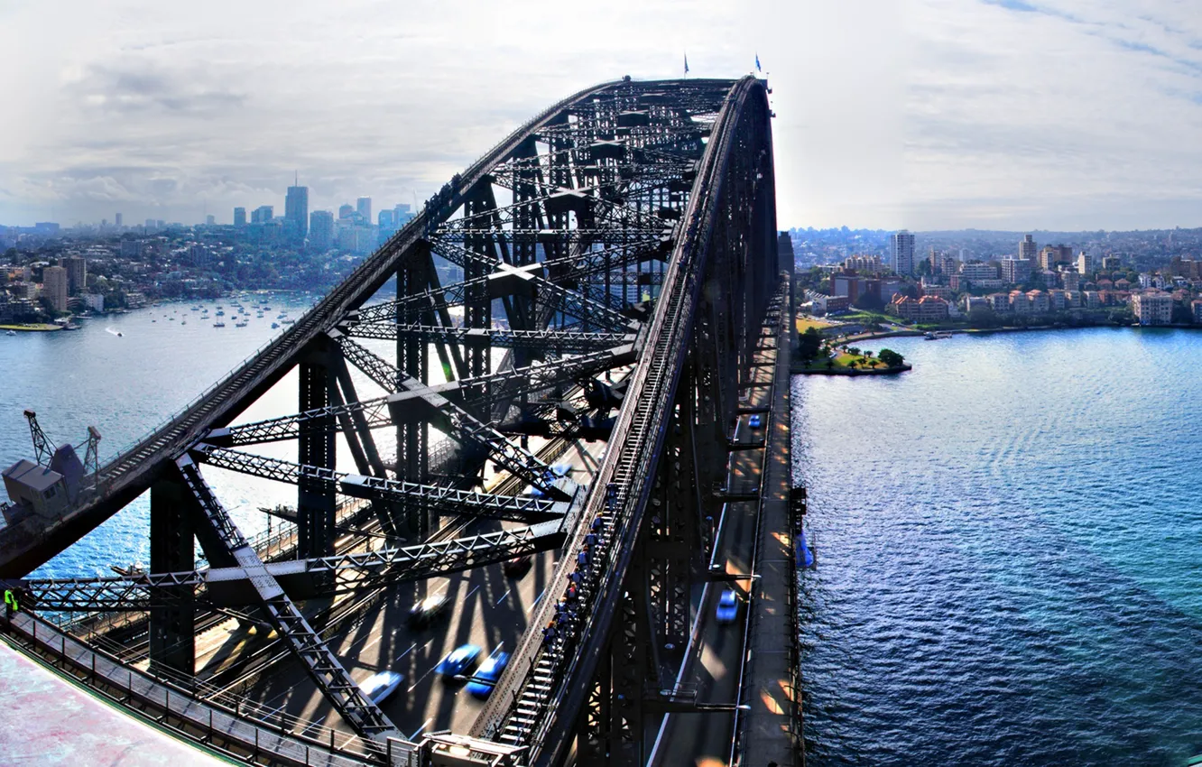 Photo wallpaper Bridge, Australia, Sydney, Harbour