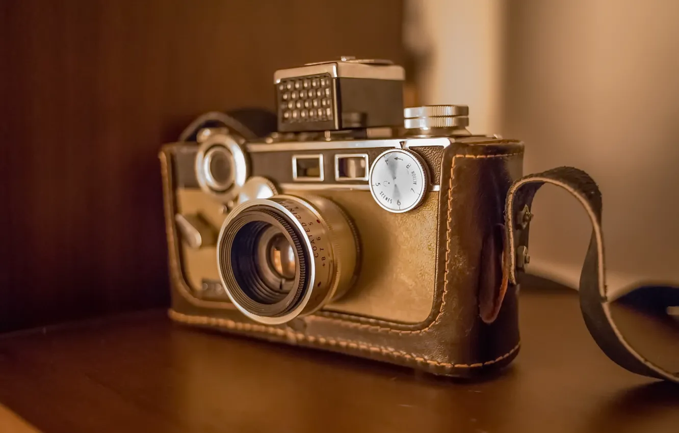 Photo wallpaper macro, background, camera, Argus C3