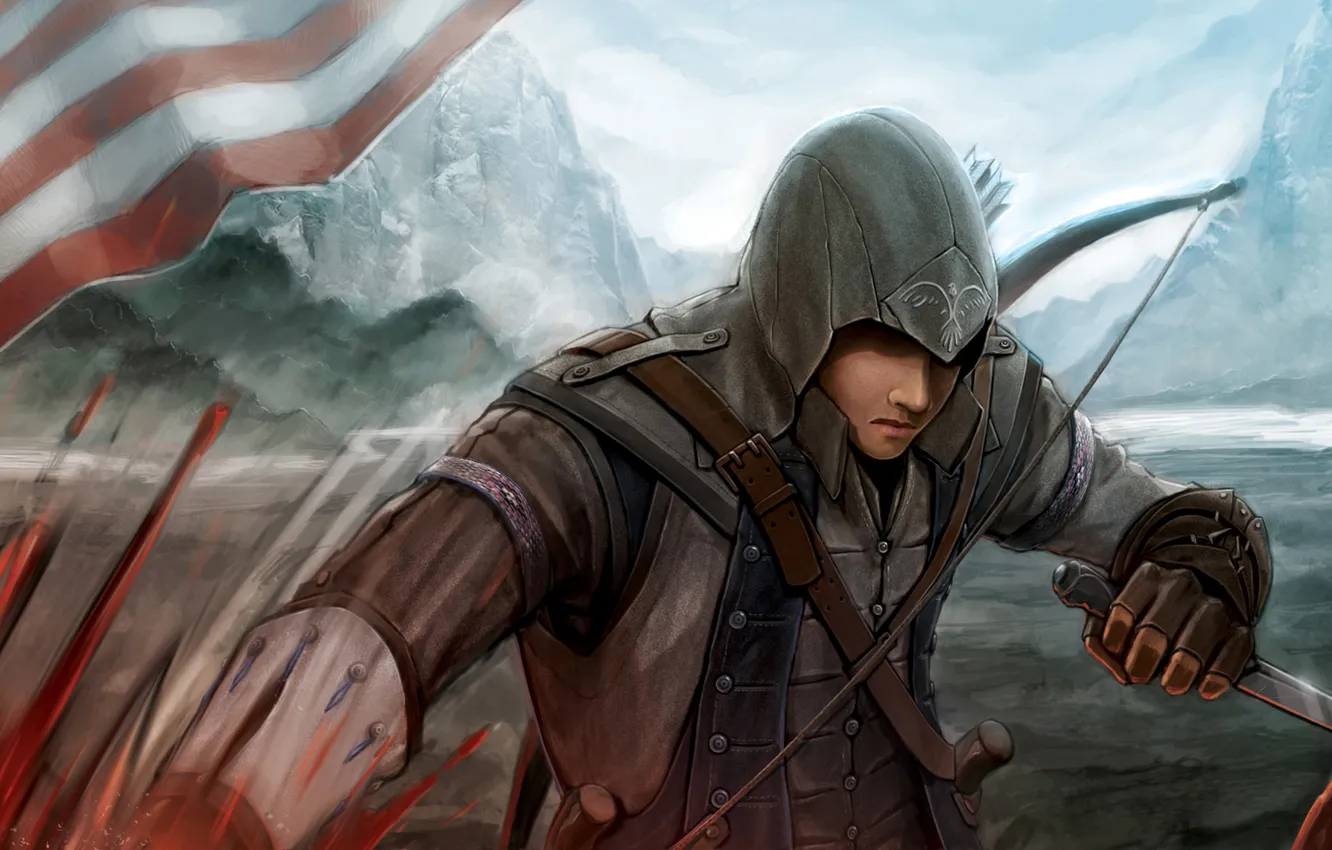 Photo wallpaper assassin, Connor, Assassin’s Creed III, Assassin's creed 3, kenway