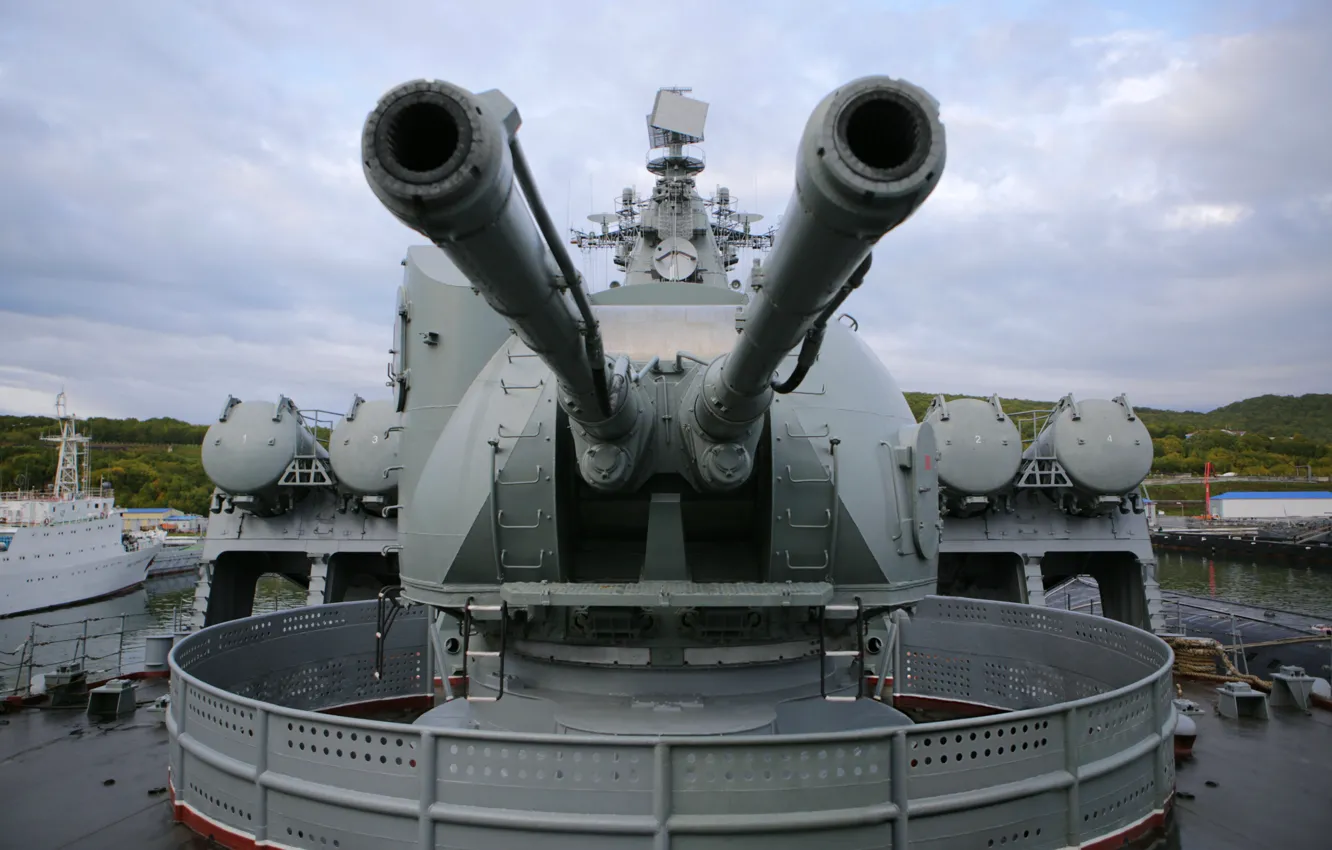 Photo wallpaper cruiser, rocket, guards, the Vikings