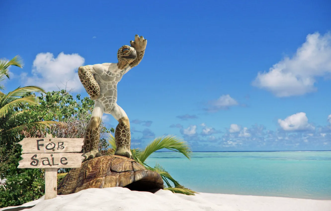 Photo wallpaper plate, turtle, shell, Turtle Freedom For Sale