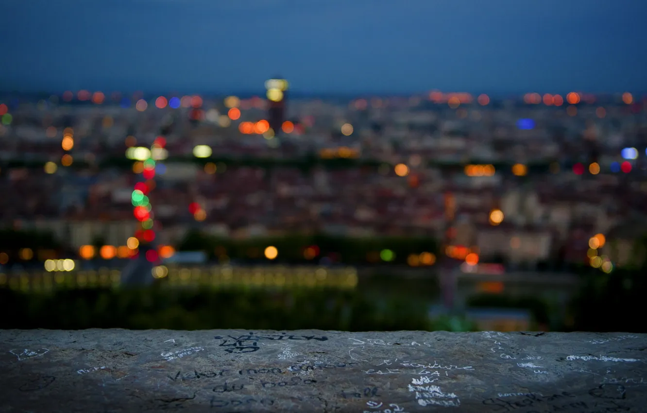 Photo wallpaper light, night, the city