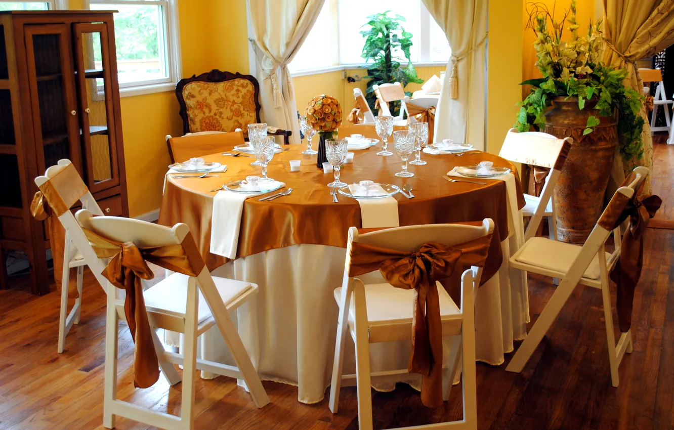 Photo wallpaper design, style, interior, dining room