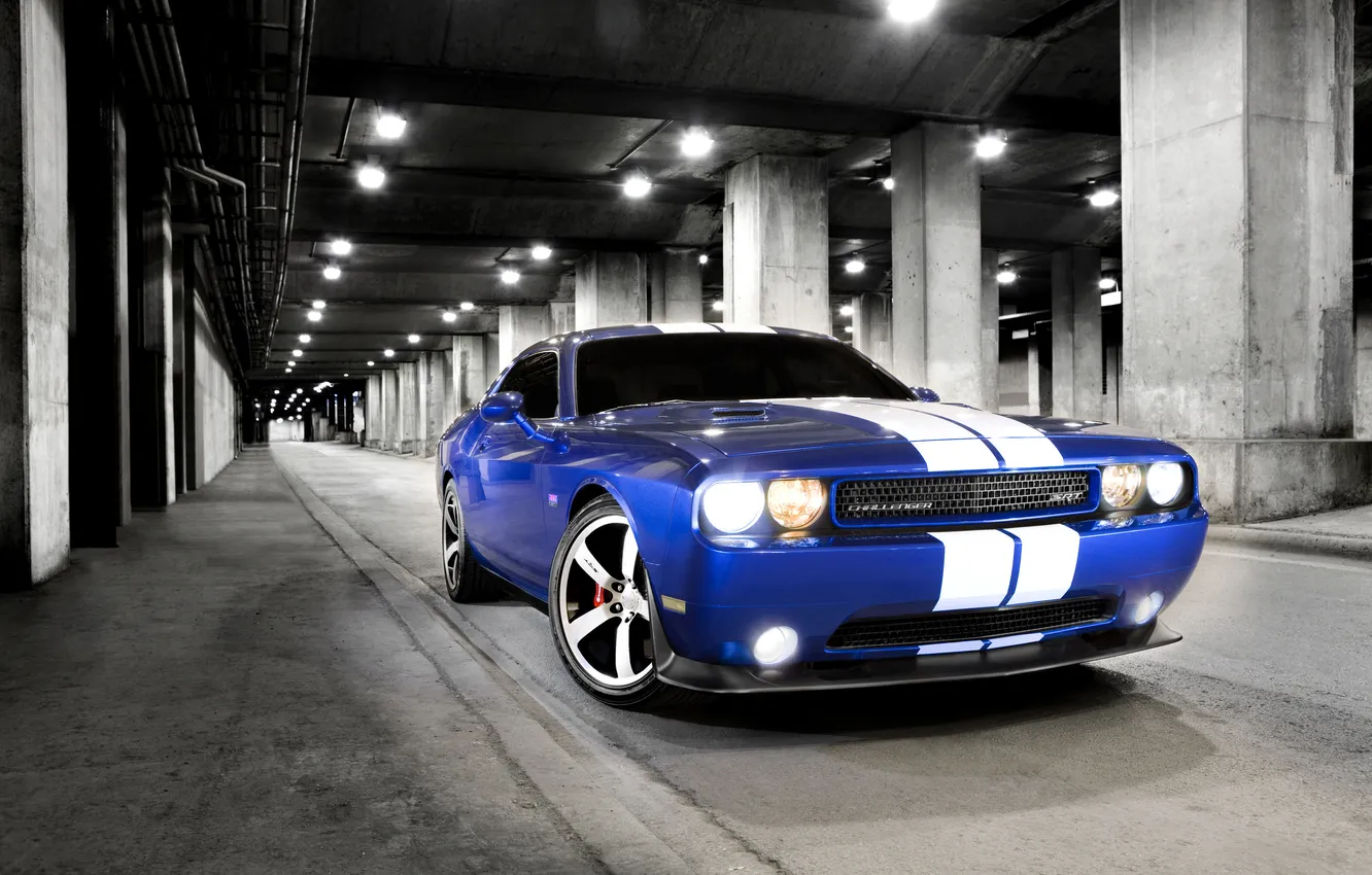 Photo wallpaper machine, widescreen, Dodge, Dodge, car Wallpaper, Challenger SRT8