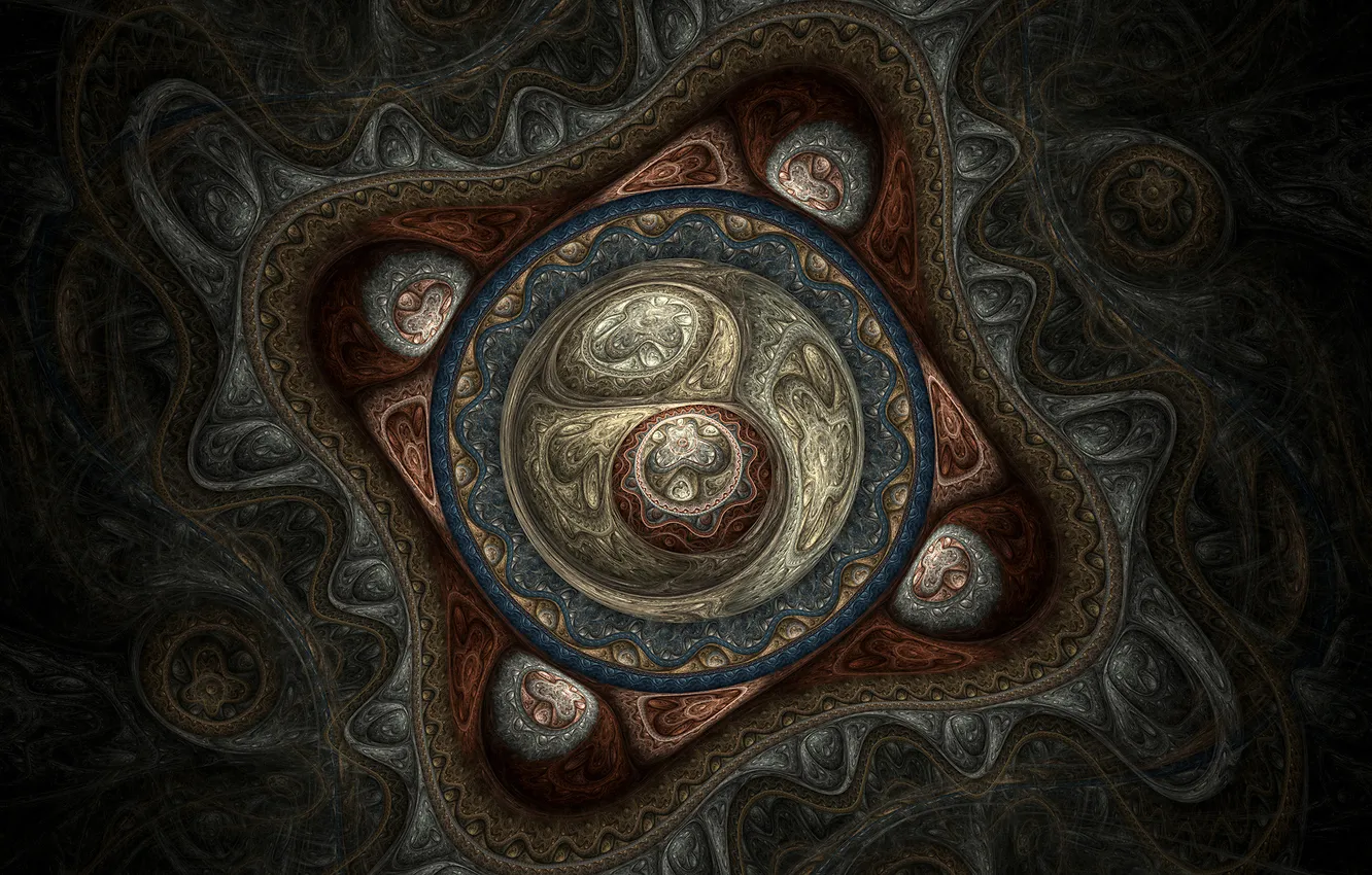 Photo wallpaper fractals, sacrosancti, sourcenote