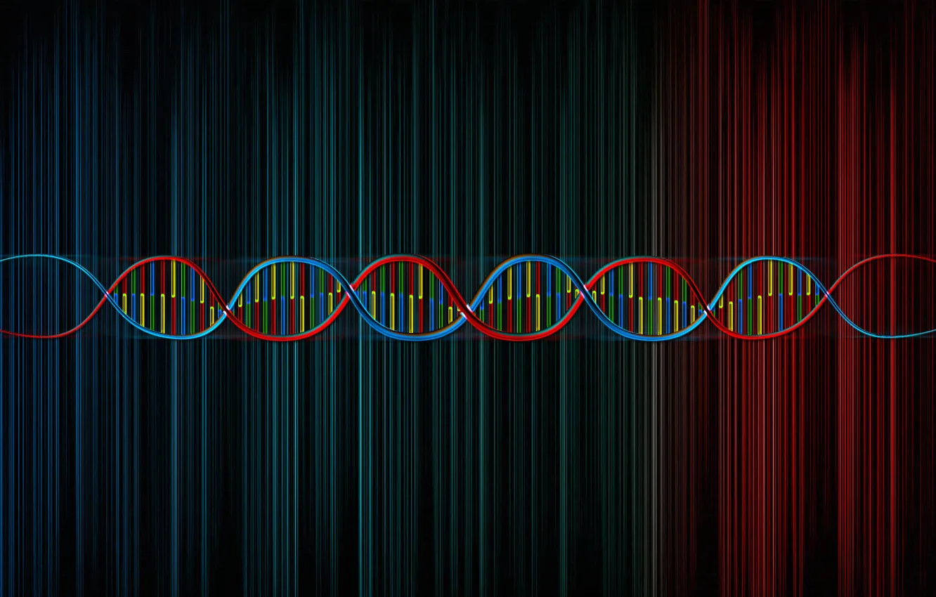 Photo wallpaper line, color, spiral, DNA