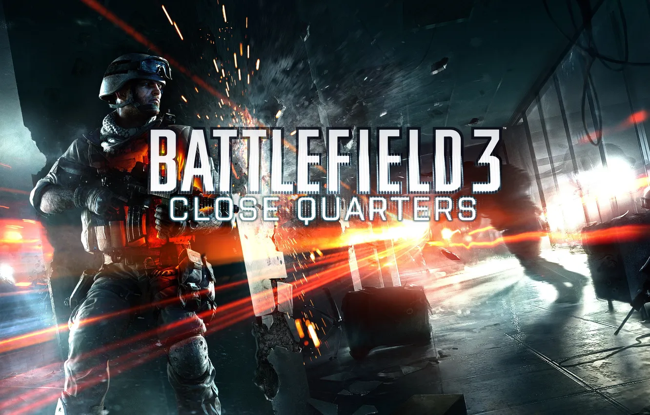 Photo wallpaper soldiers, office, battlefield, shootout