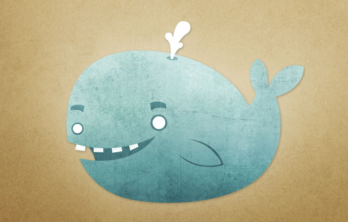 Photo wallpaper smile, teeth, kit, fountain