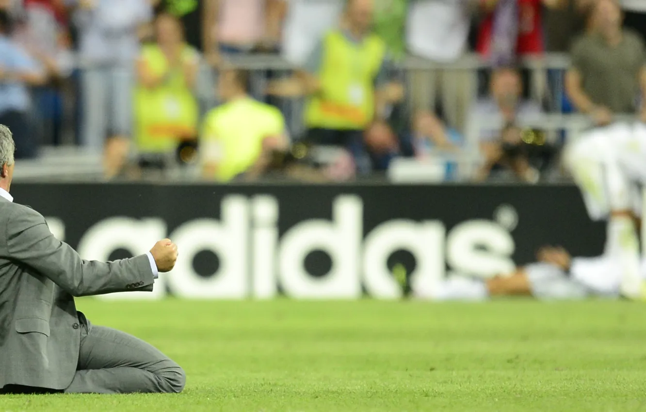 Photo wallpaper football, Real Madrid, couch, Jose Mourinho