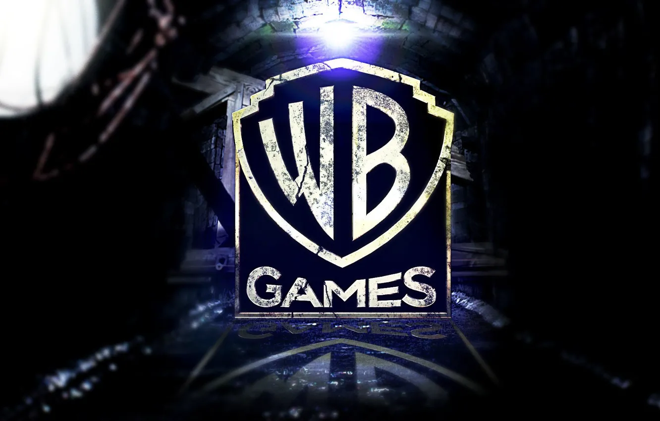 Photo wallpaper Logo, Warner, WB Games