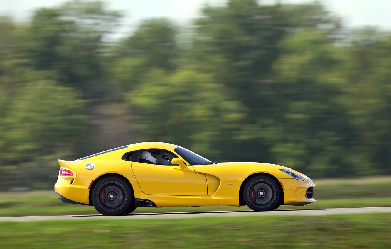 Photo wallpaper movement, side view, Dodge, Viper, Dodge Viper