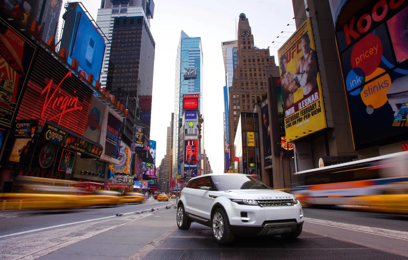 Photo wallpaper Land Rover, new york, Manhattan