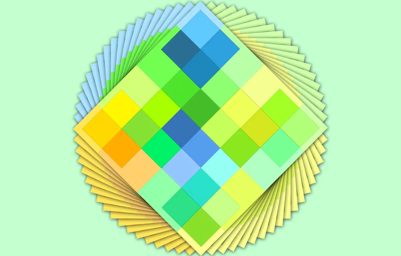 Photo wallpaper green, yellow, colores, cards, mix color