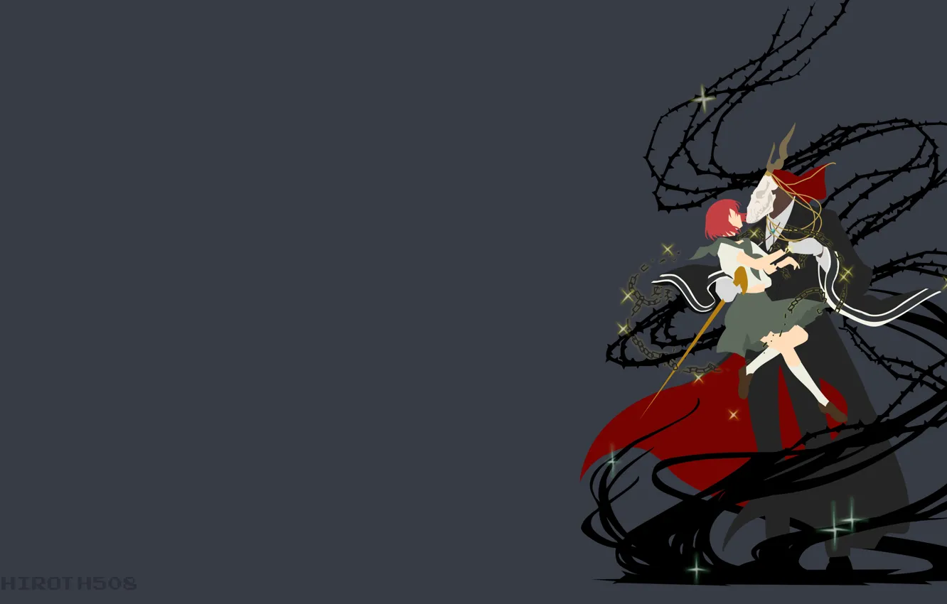 Photo wallpaper sake, red, girl, love, anime, redhead, witch, 004