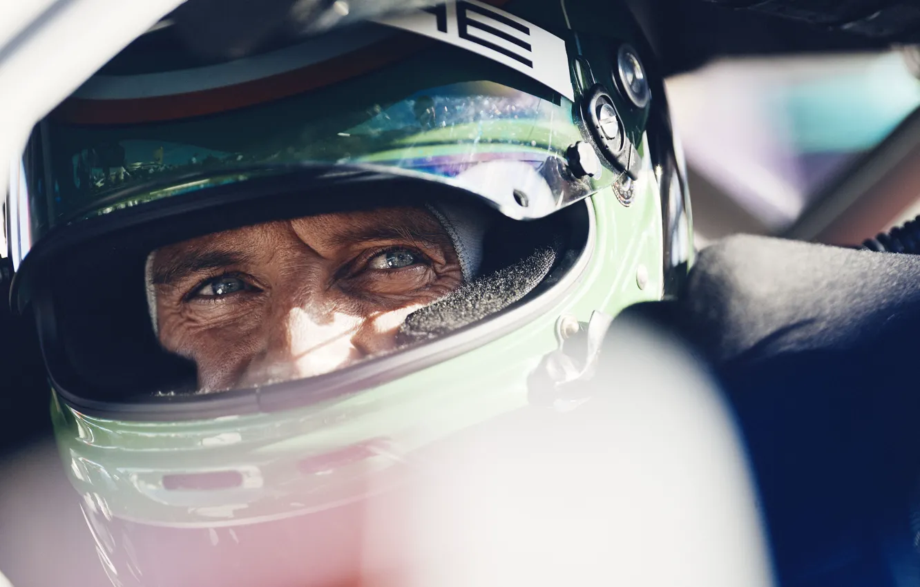 Photo wallpaper eyes, racing, Michael Fassbender, driver
