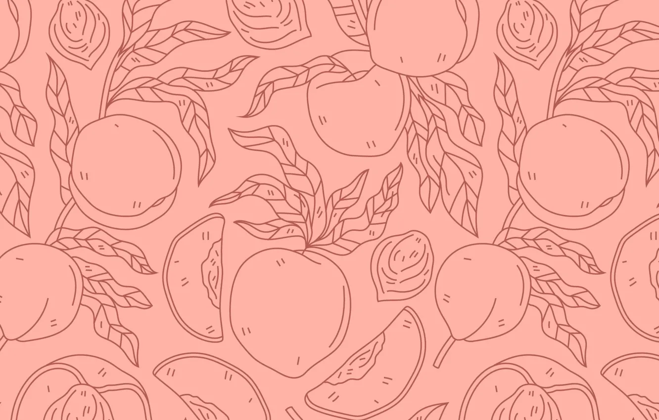Photo wallpaper vector, texture, fruit, pink background