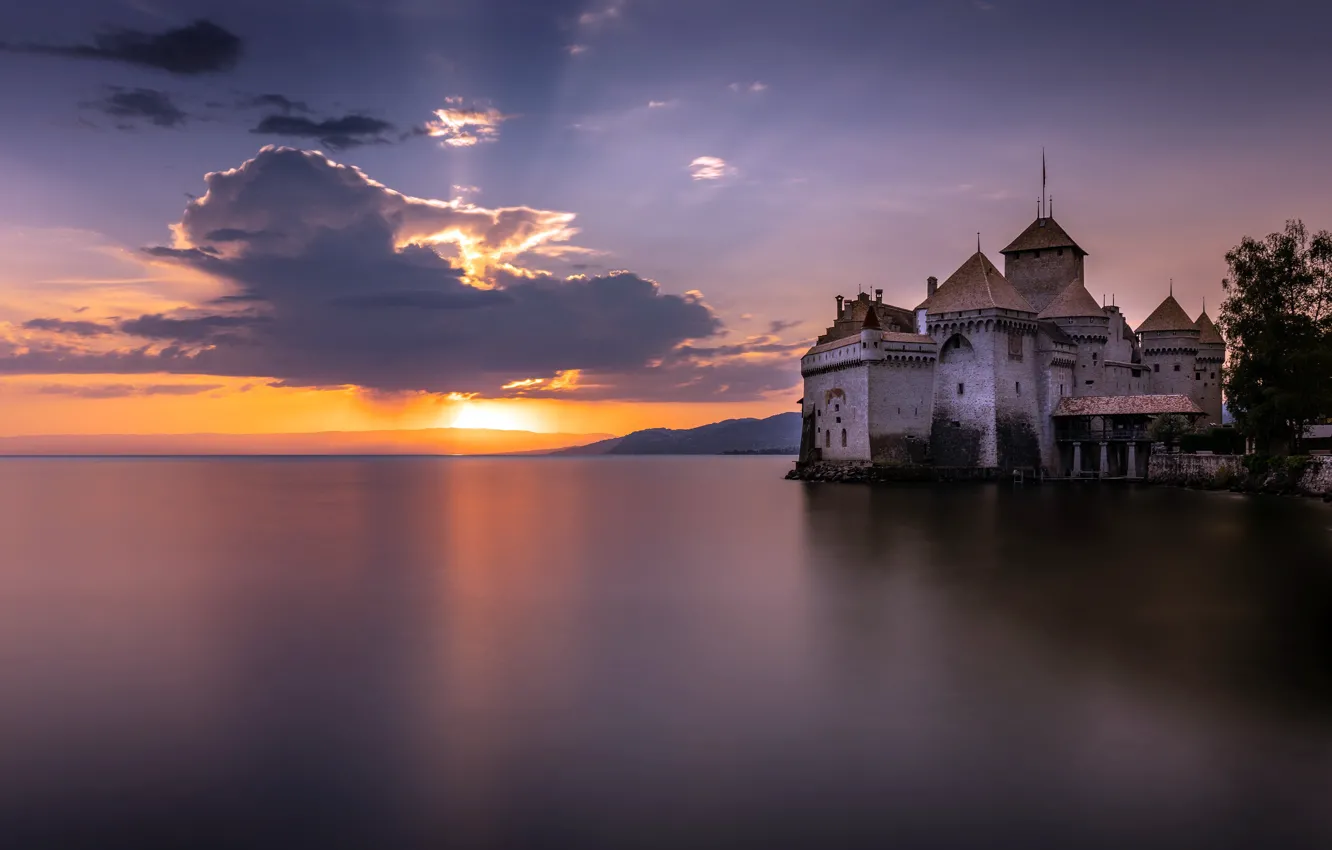 Photo wallpaper Vaud, Veytaux, Grandchamp