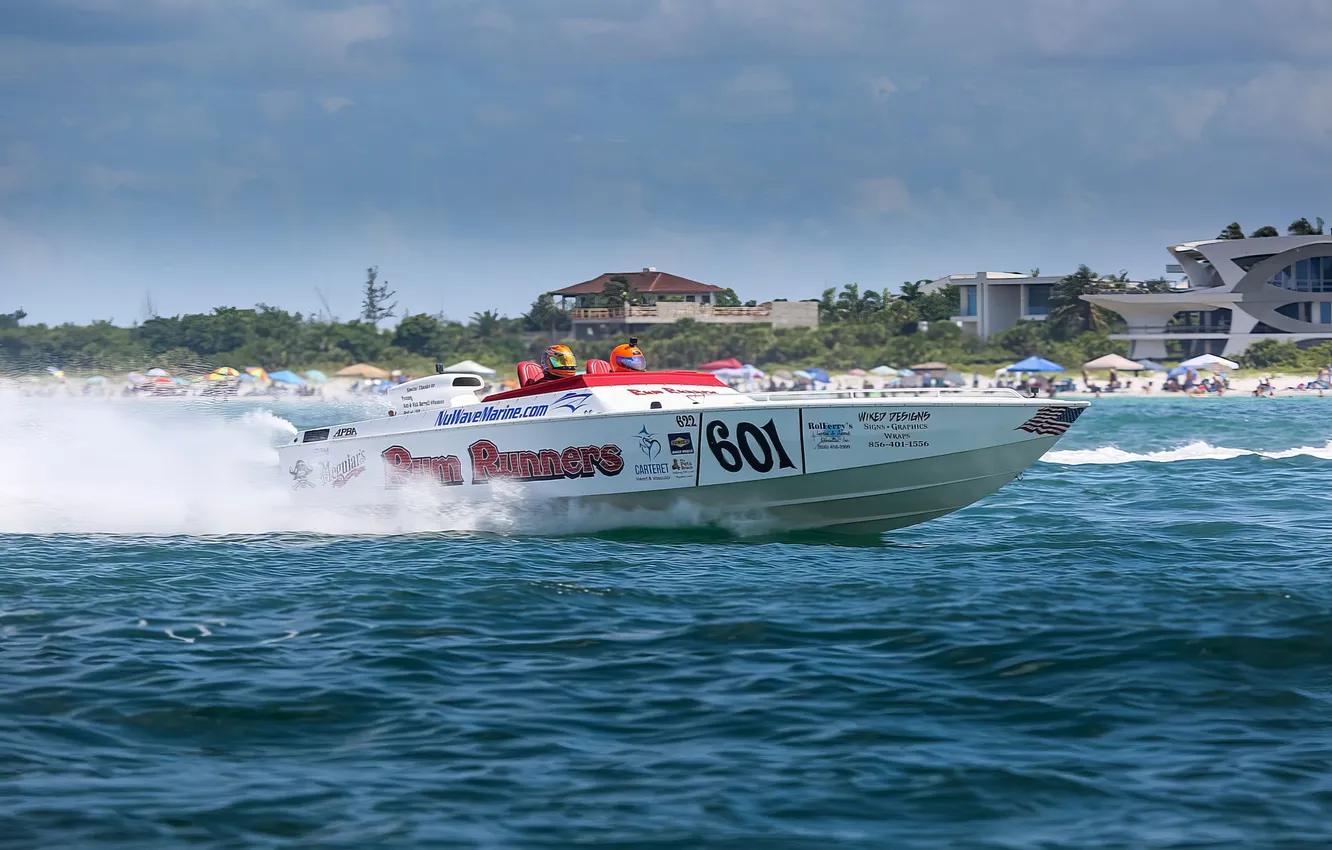 Photo wallpaper race, boat, speed