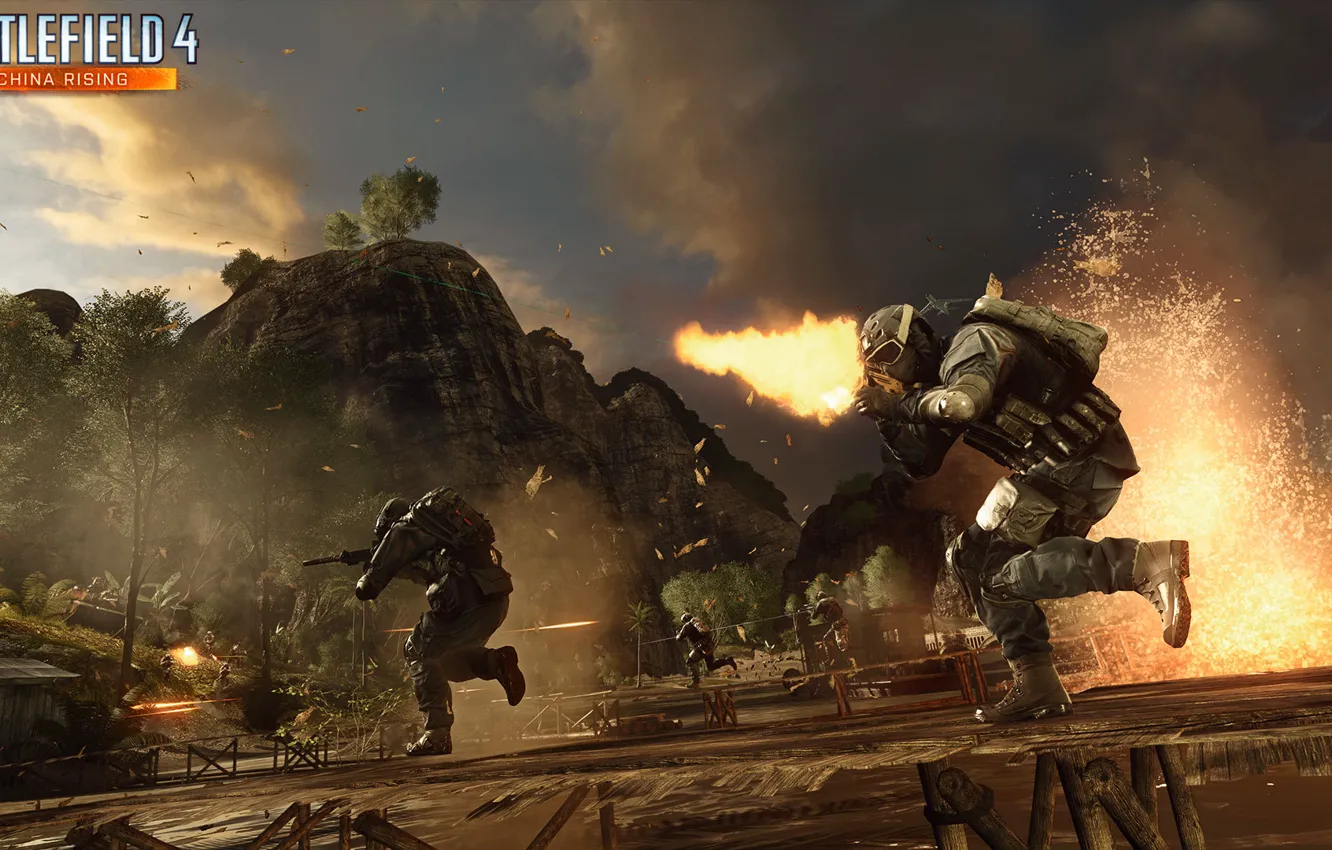 Photo wallpaper Battlefield 4, China Rising, dragon pass, dragon pass