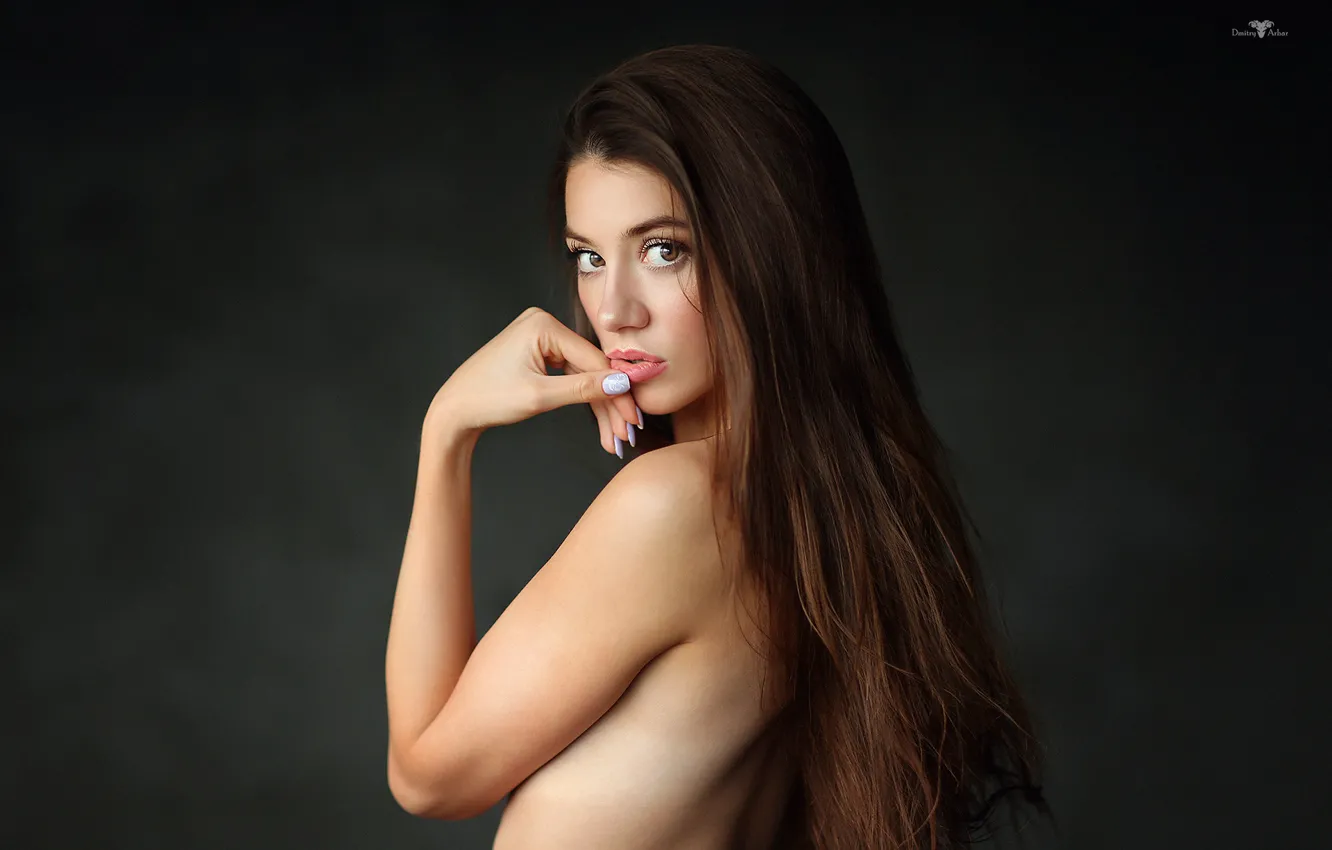 Photo wallpaper pretty, nude, look, nails, Dmitry Arhar