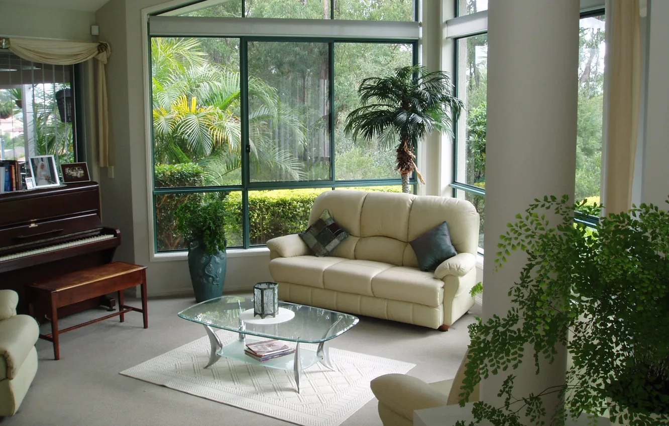 Photo wallpaper design, style, Villa, home, interior, terrace, conservatories terrace