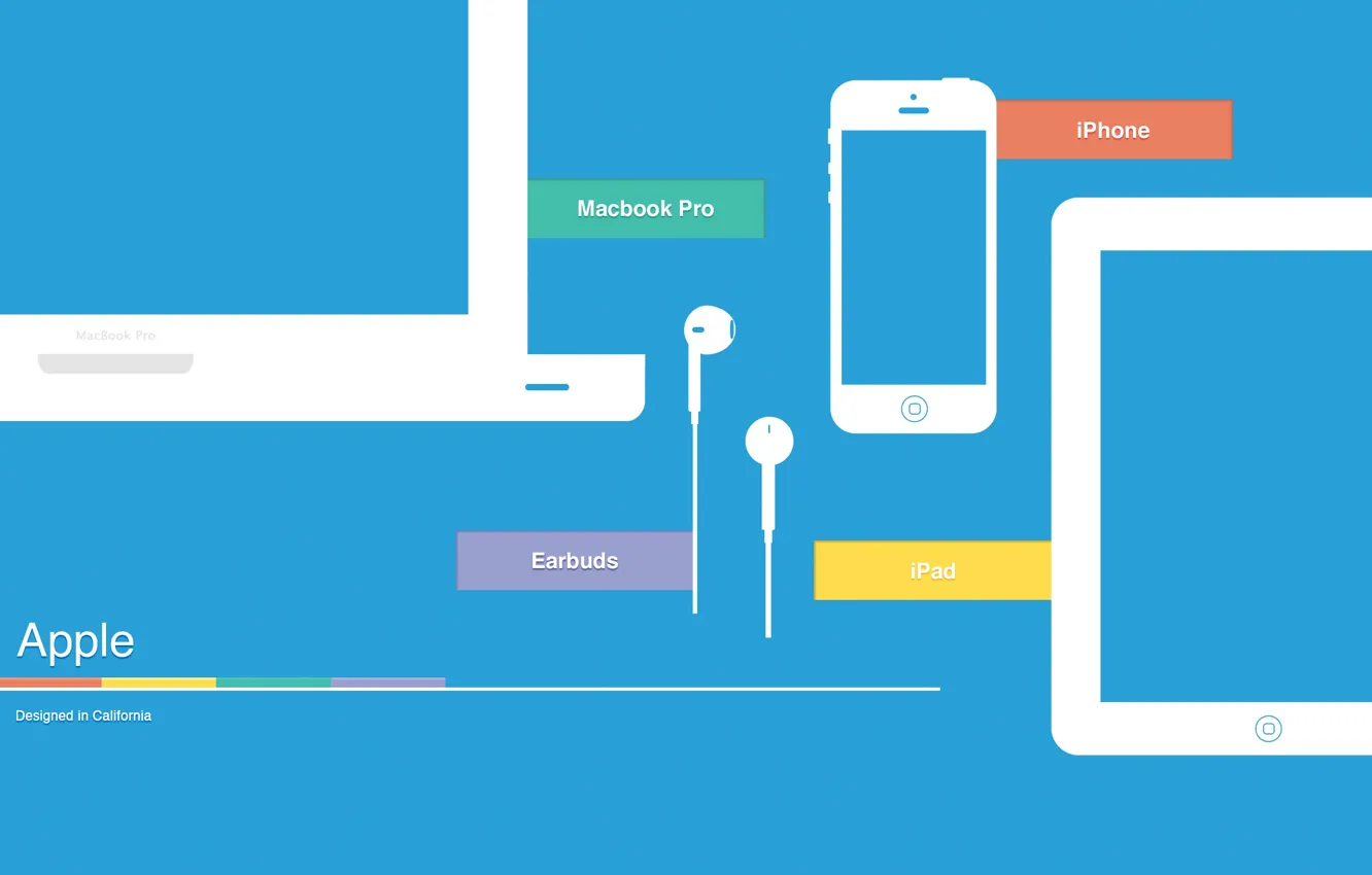 Photo wallpaper iPhone, apple, logo, ipad