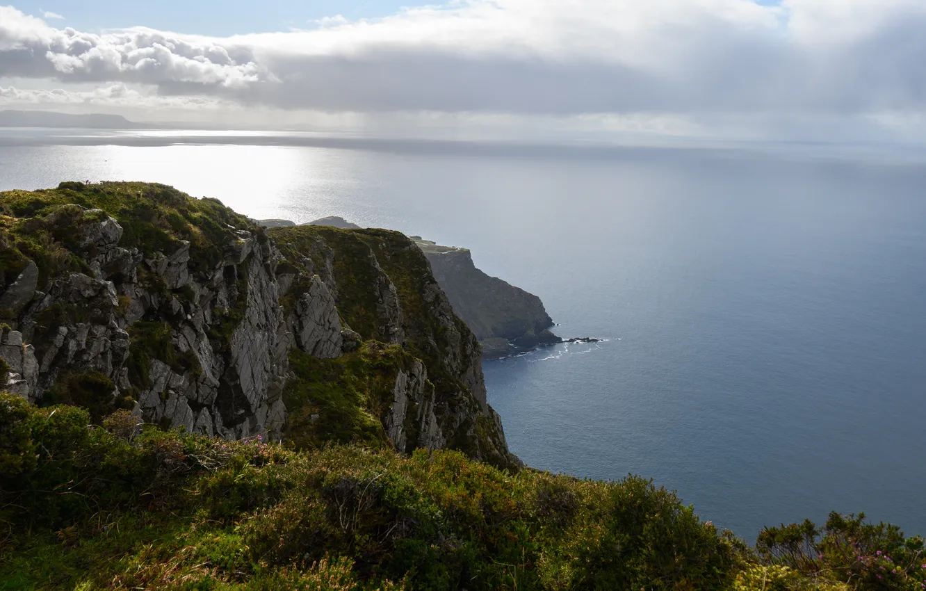 Photo wallpaper sea, rocks, coast, Ireland