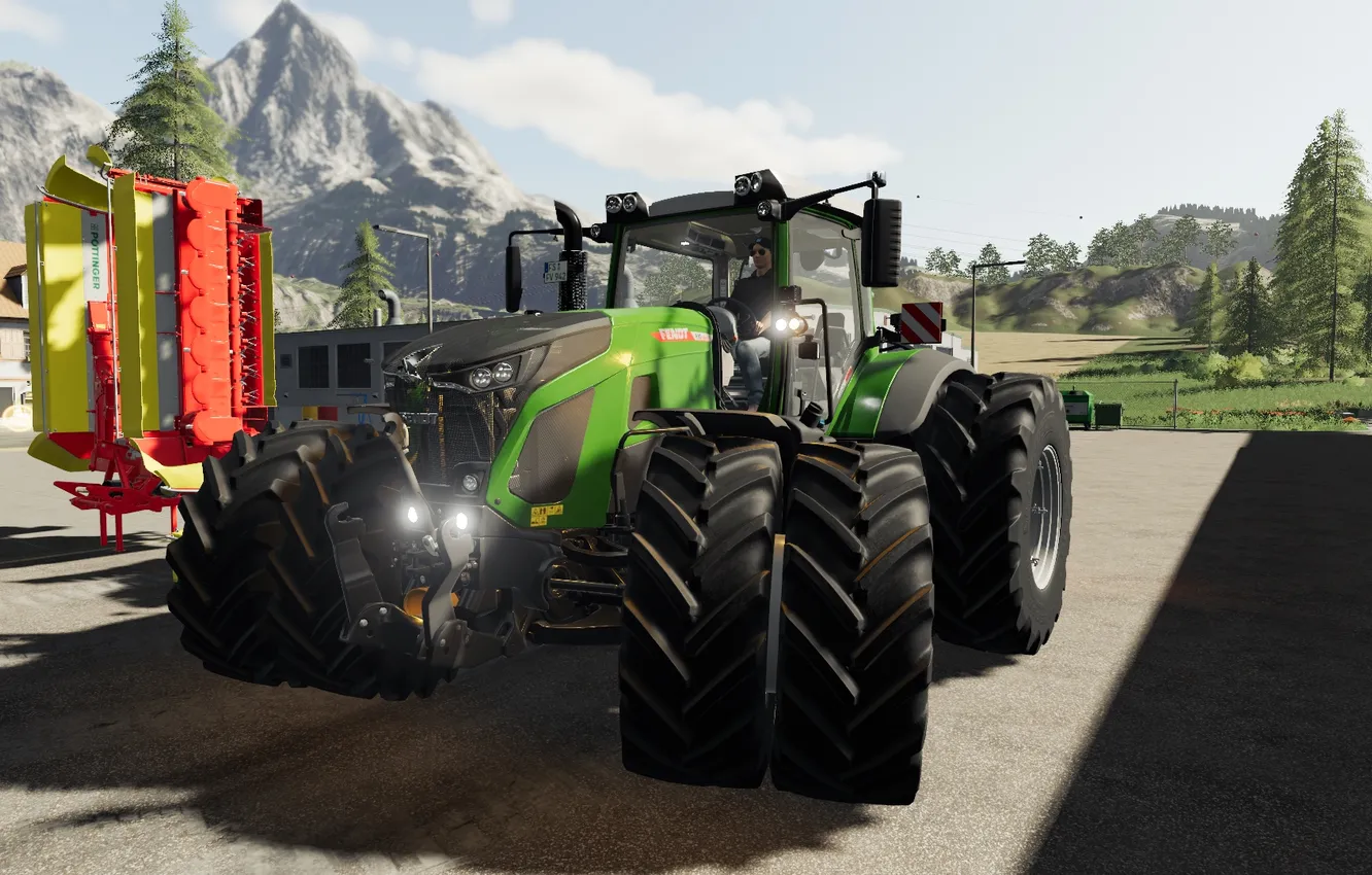 Photo wallpaper Paper Parede, Agriculture Simulator, Machines