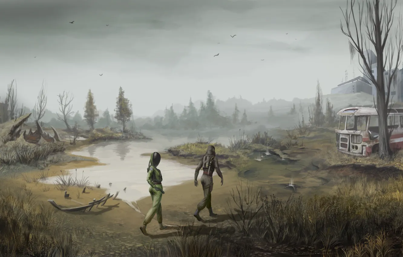 Photo wallpaper art, Stalker, Pripyat, area, S.T.A.L.K.E.R