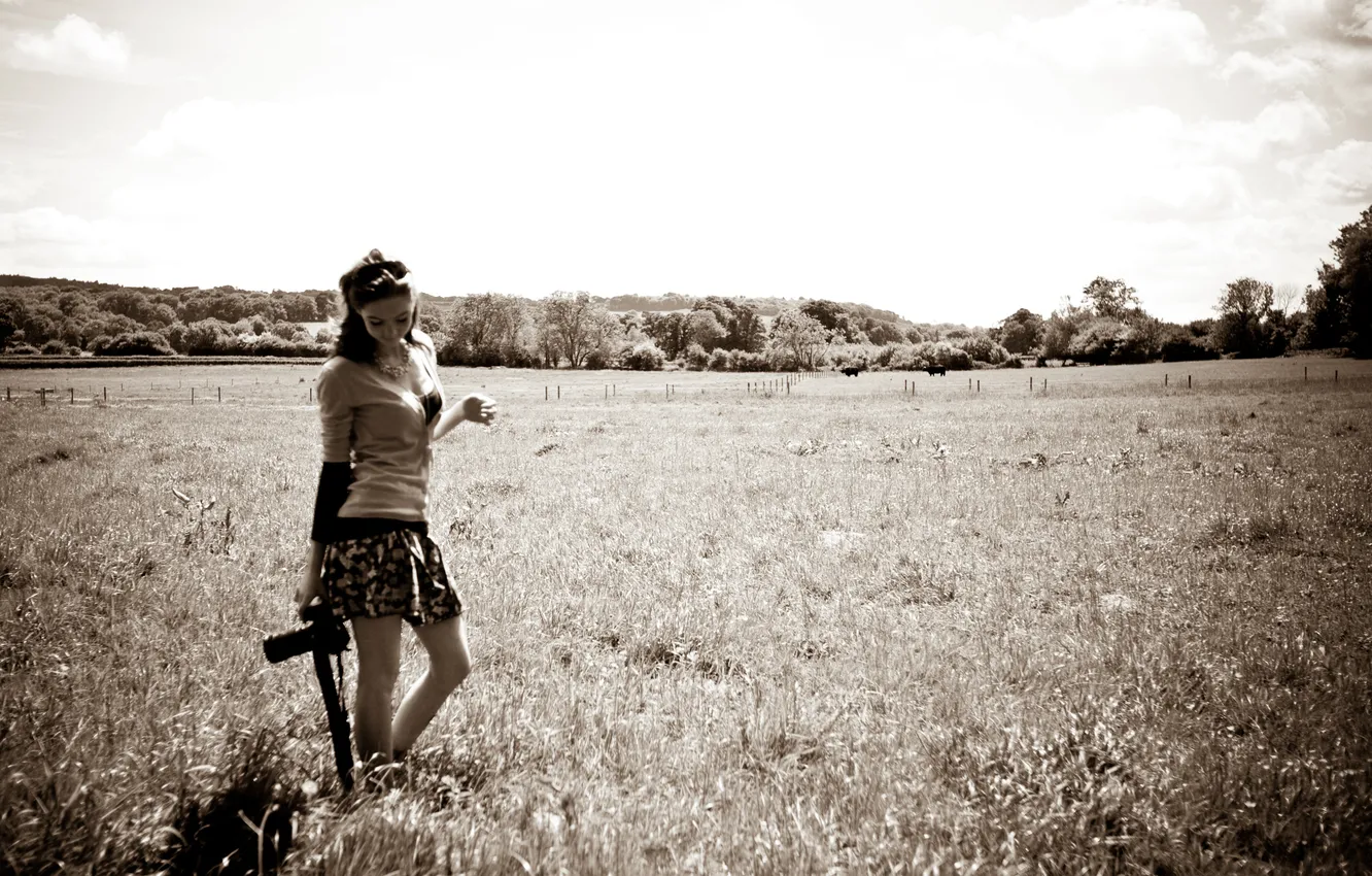 Photo wallpaper nature, meadow, the camera, Canon, Rosanna Bell