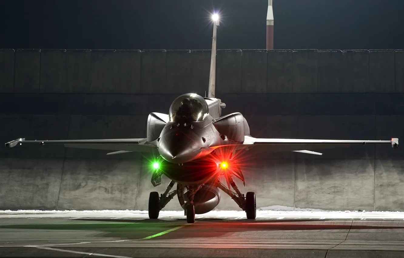 Photo wallpaper fighter, Fighting Falcon, f-16