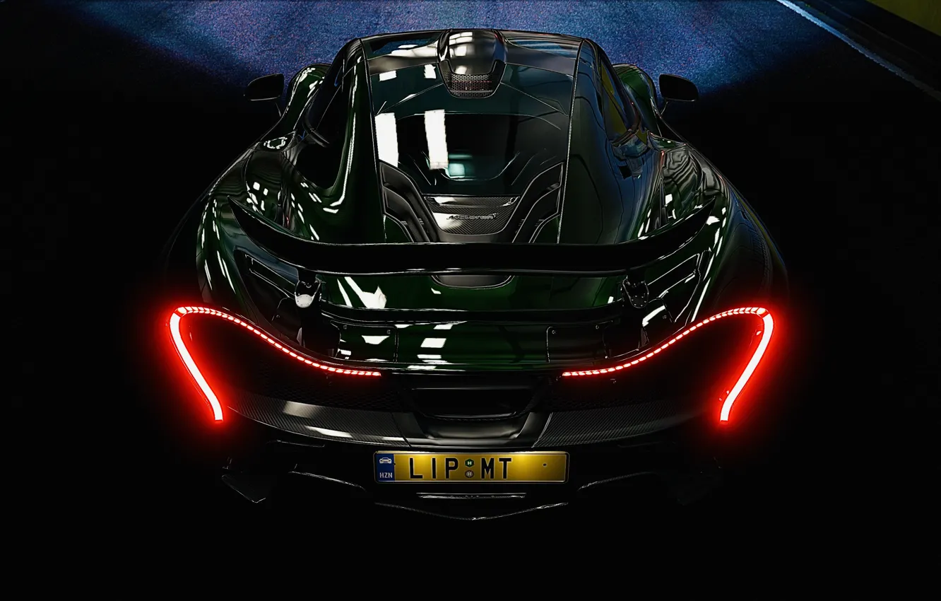 Photo wallpaper McLaren, HDR, game, tunnel, McLaren P1, UHD, P1, XBox One X