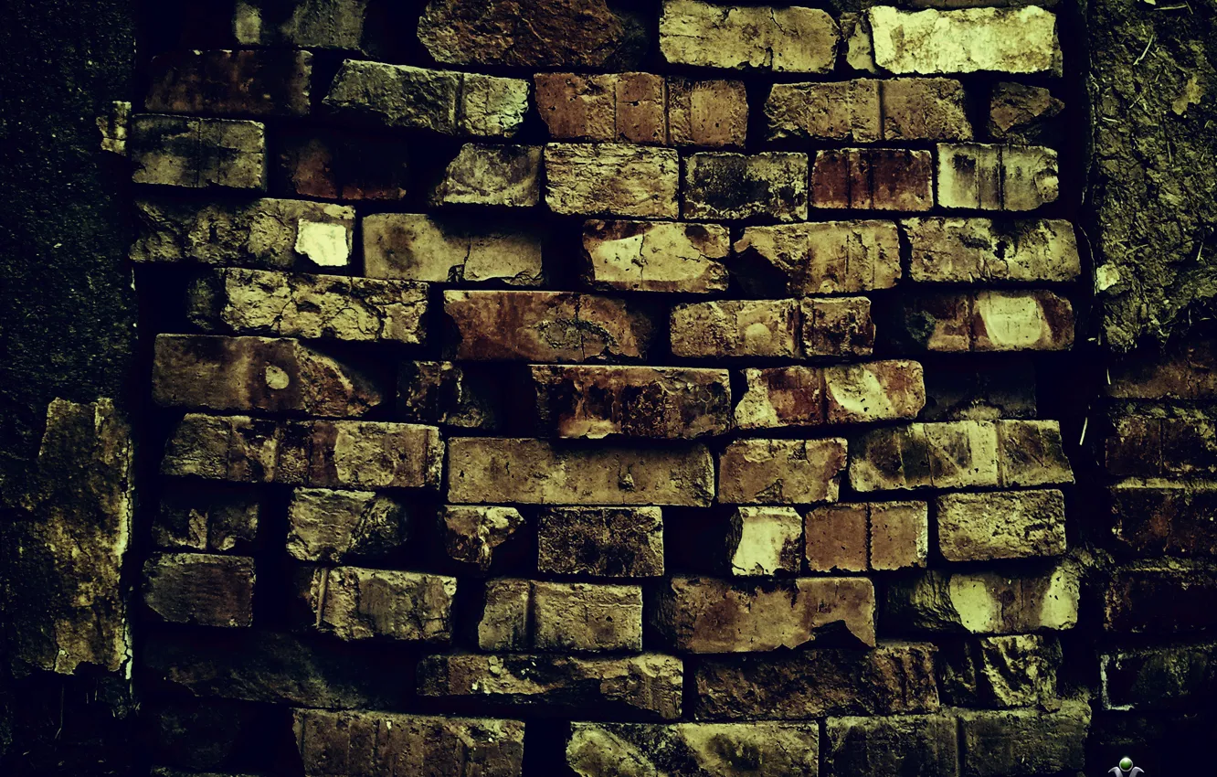 Photo wallpaper wall, pattern, brick