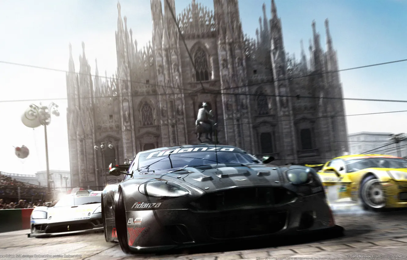 Photo wallpaper machine, Italy, Milan Cathedral, Race Drive