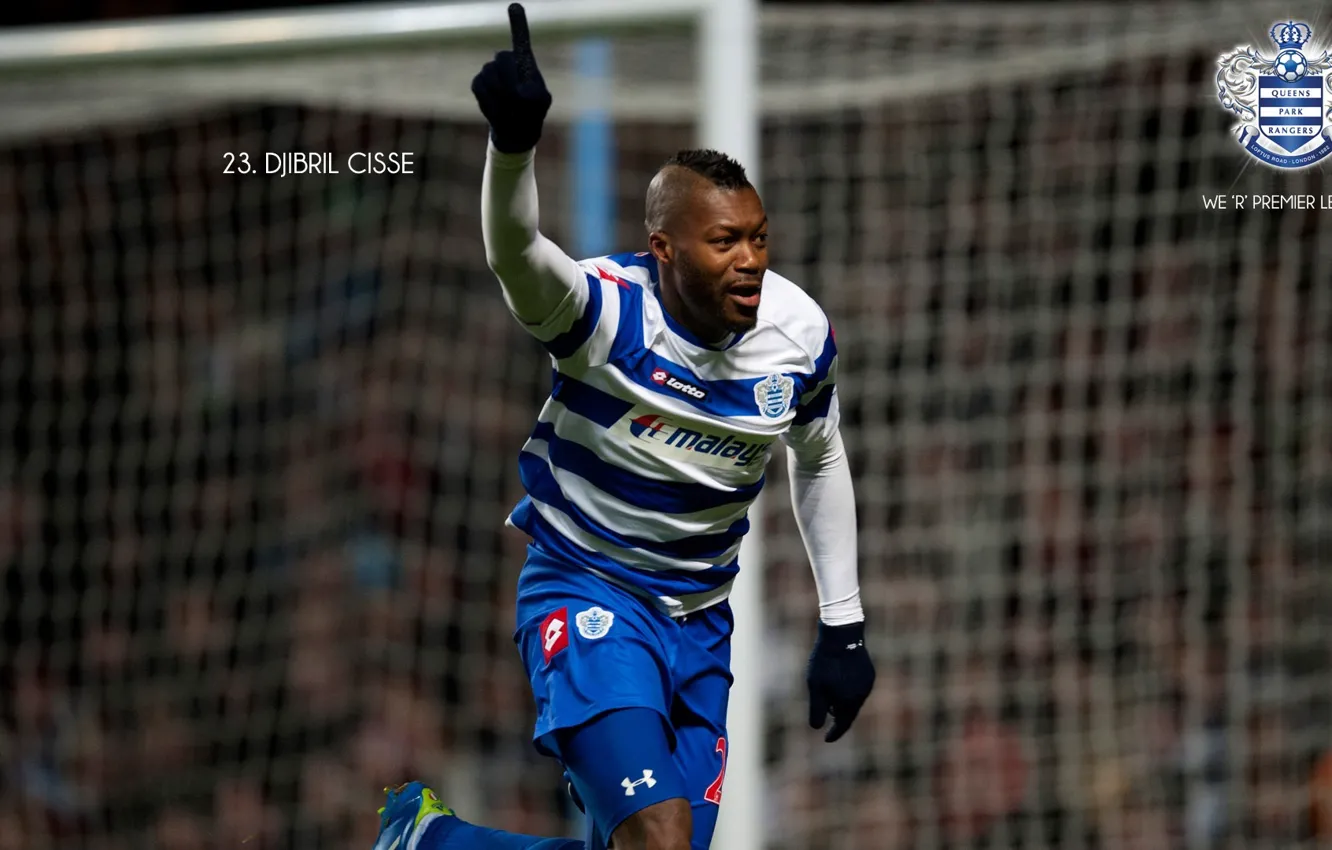 Photo wallpaper logo, football, Sport, Queens Park Rangers, QPR, Djibril Cisse