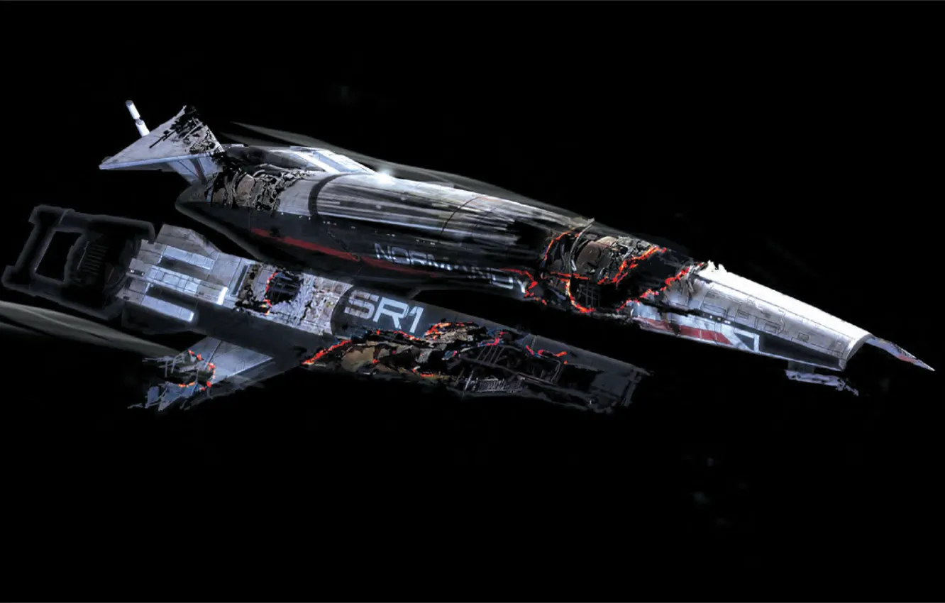 Photo wallpaper mass effect, lined, Normania