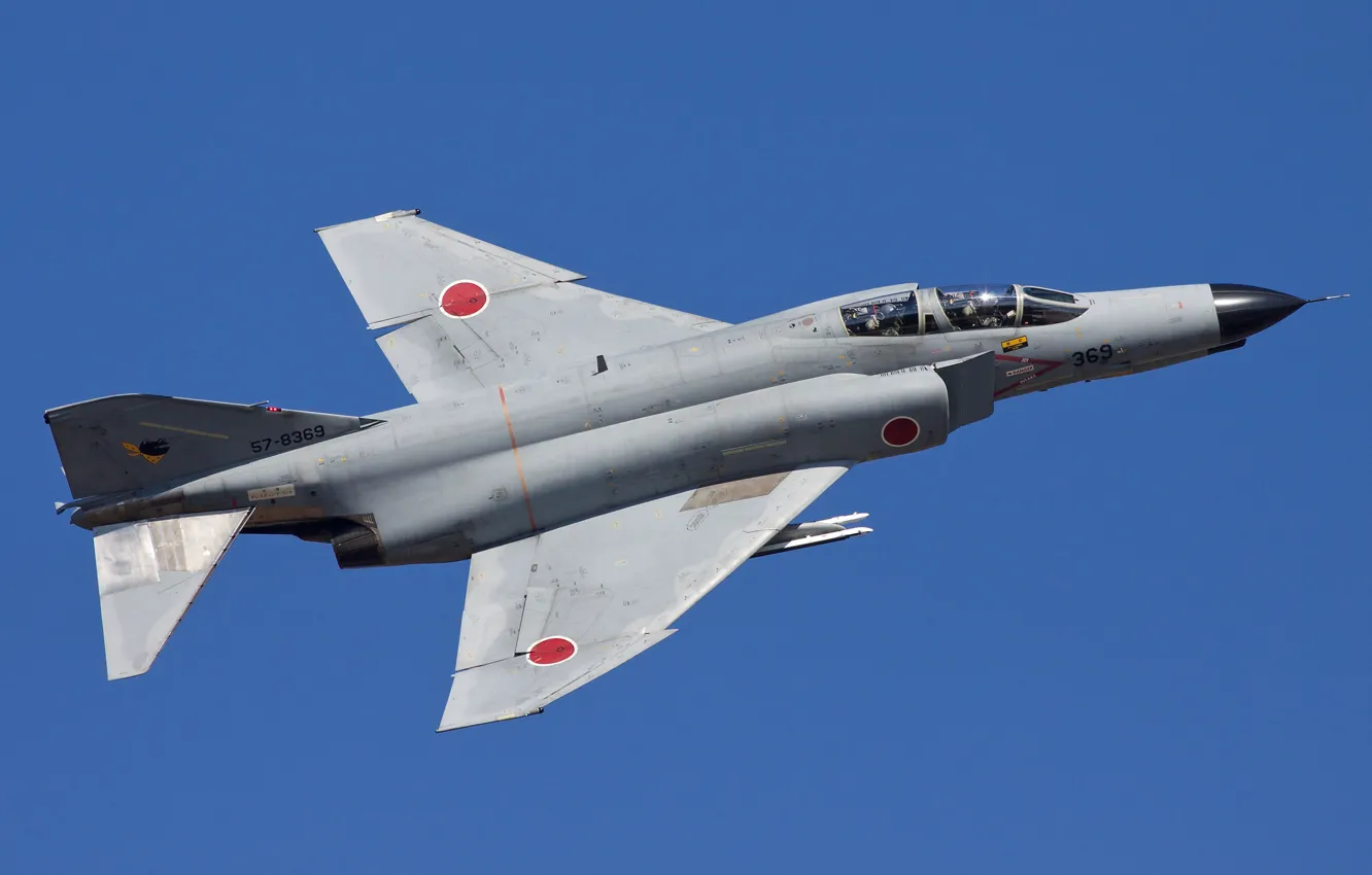 Photo wallpaper fighter, multipurpose, Phantom II, Phantom II, Mitsubishi F-4EJ