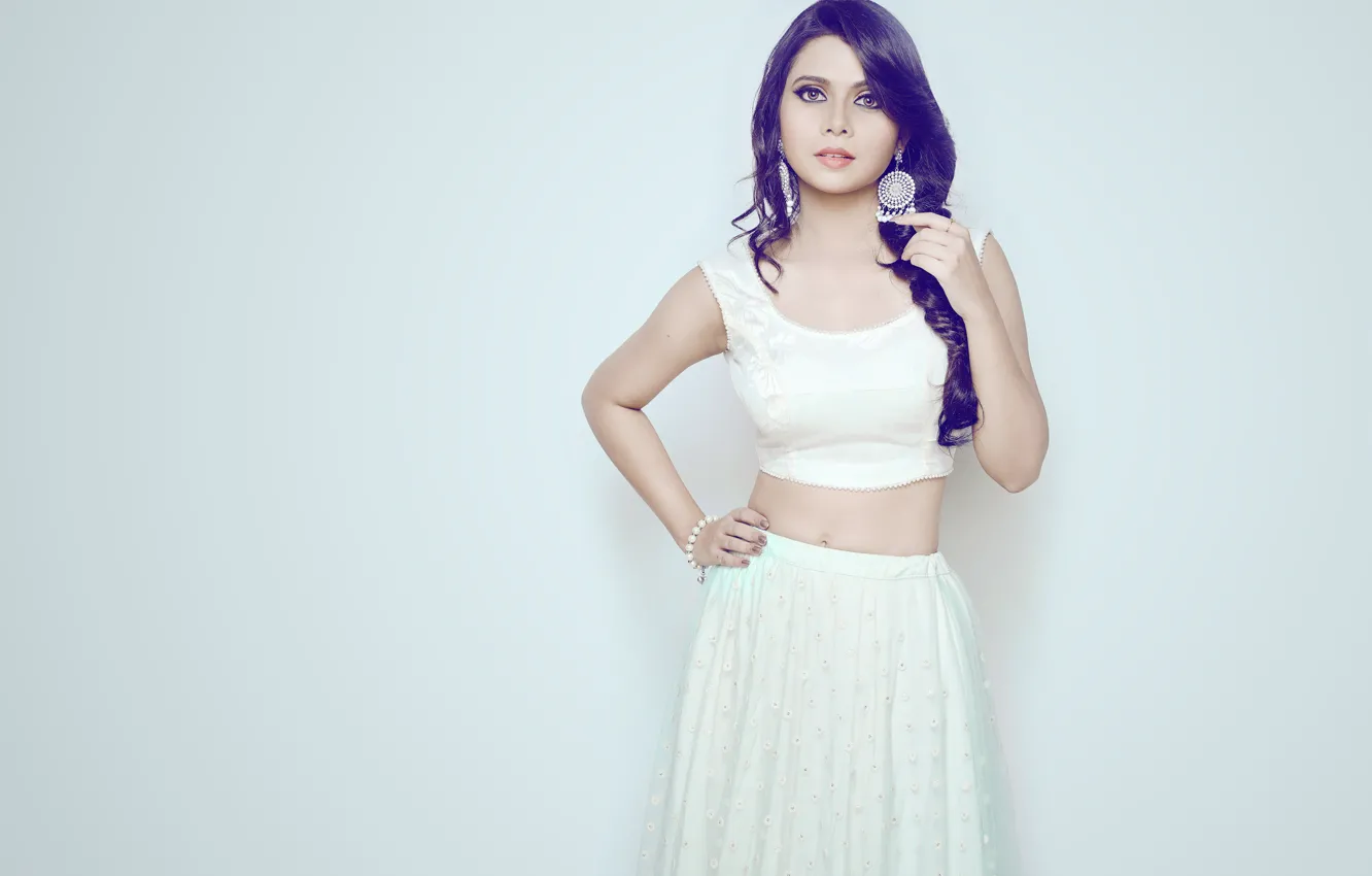 Photo wallpaper girl, hot, sexy, eyes, smile, beautiful, figure, model