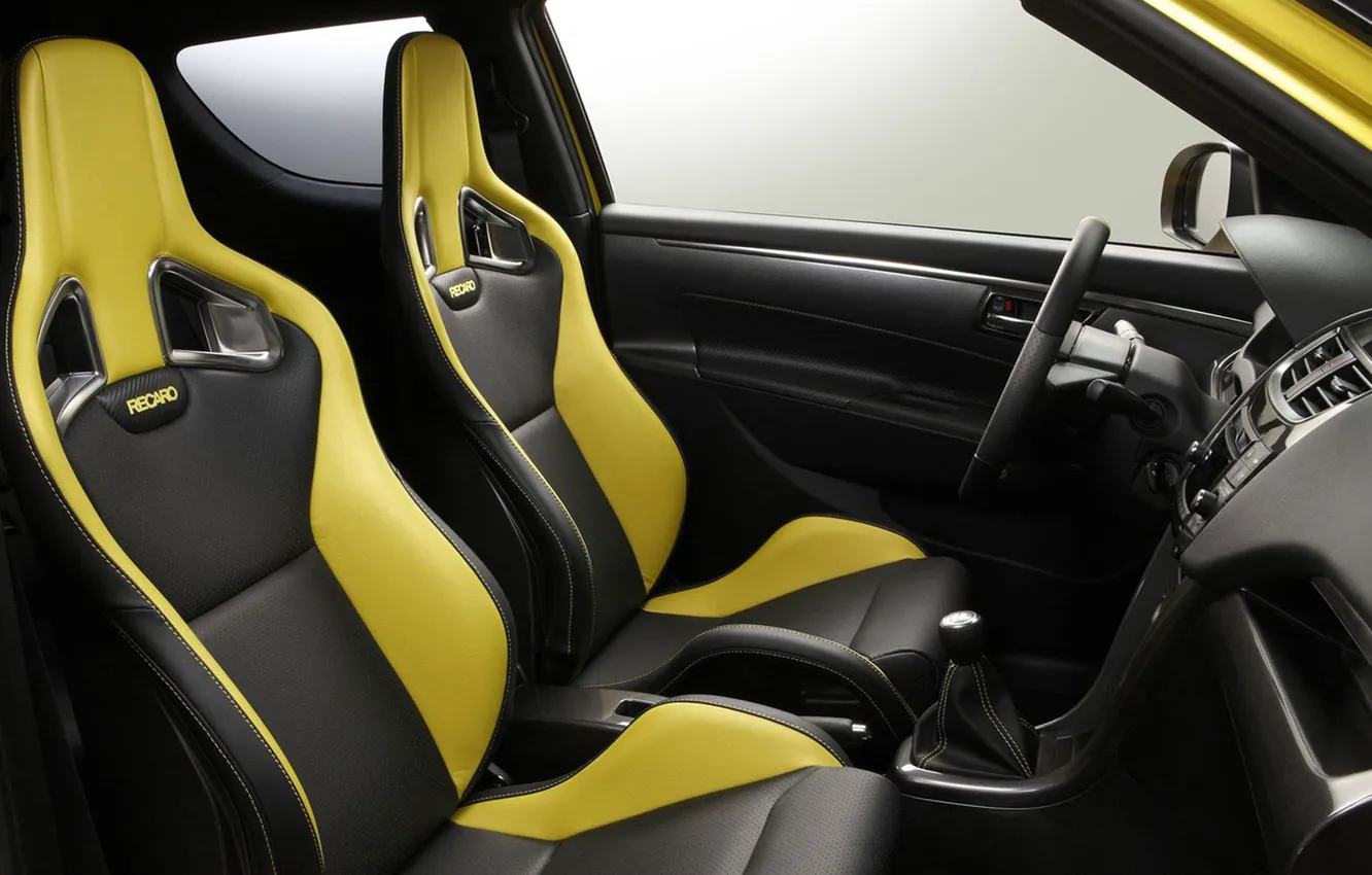 Photo wallpaper the wheel, seat, suzuki, salon, Swift