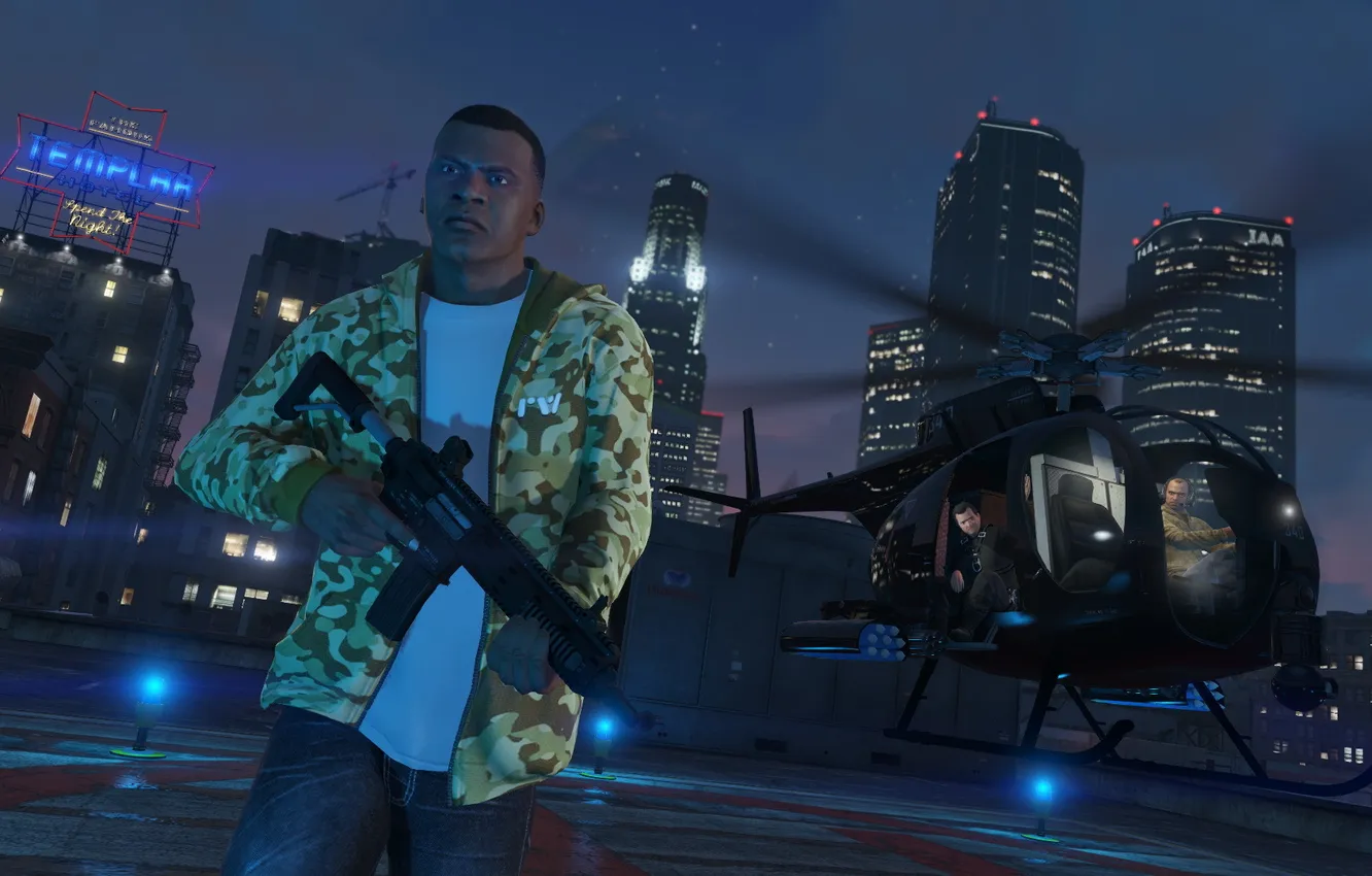 Photo wallpaper Michael, gta, Trevor, Grand Theft Auto 5, Frankiln