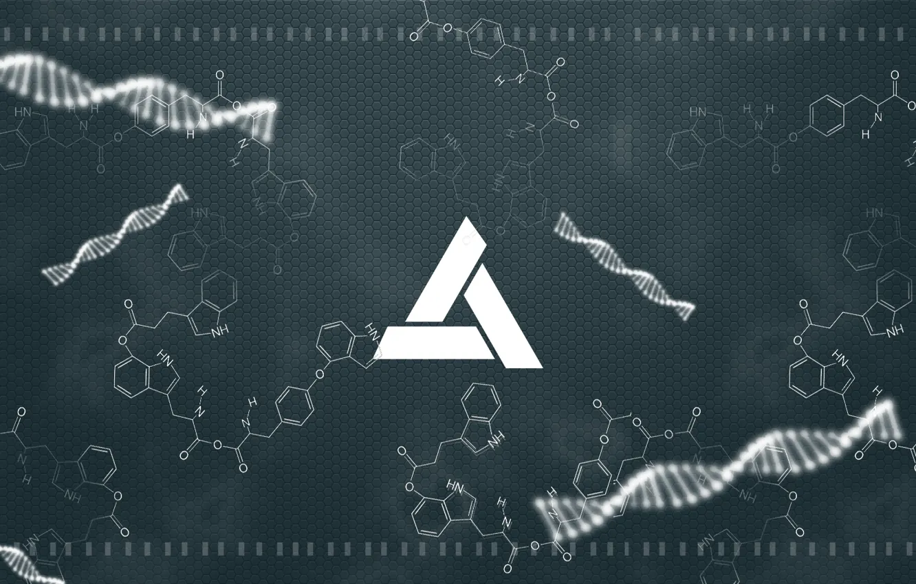 Photo wallpaper sign, DNA, symbol, formula, cell, bio-abstract, chromosome
