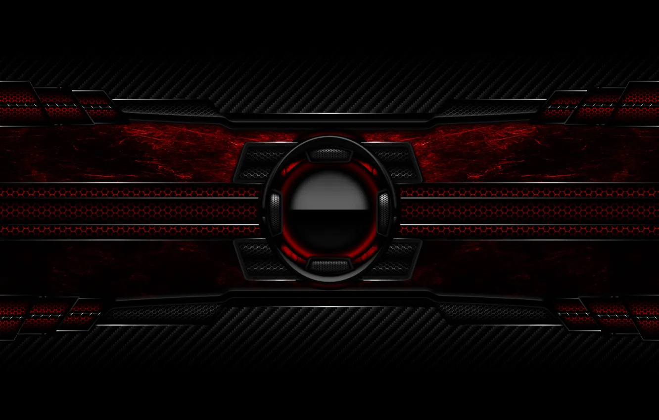 Photo wallpaper lines, graphic, kano red