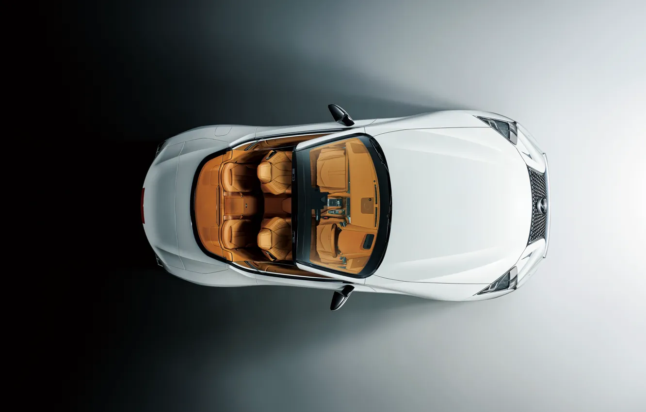 Photo wallpaper Lexus, convertible, the view from the top, 2021, LC 500 Convertible