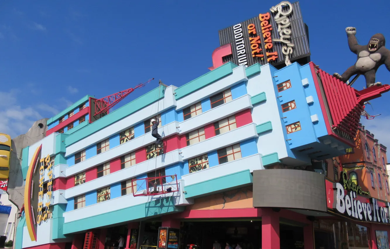 Photo wallpaper city, King Kong, building, attraction, Niagara