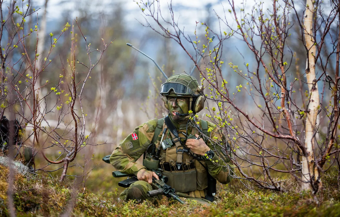 Photo wallpaper army, soldiers, Norwegian Army