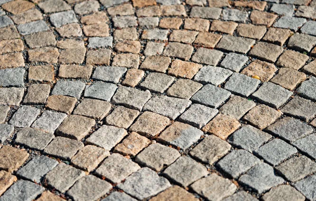 Photo wallpaper colors, pattern, paving stones